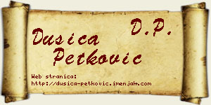 Dušica Petković vizit kartica